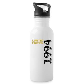 1994 Limited Edition Birthday Gift Wife Husband - Water bottle with straw - white - Right