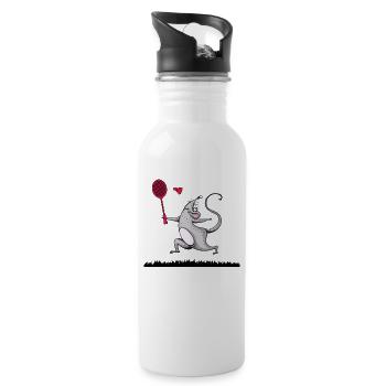 Badminton badminton badminton club - Water bottle with straw - white - Right