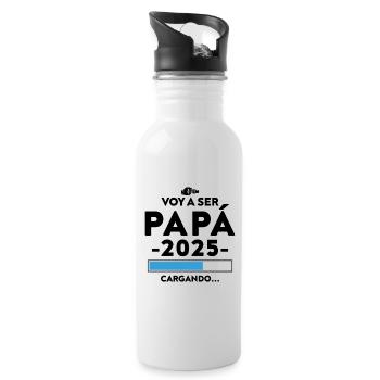 Future Potato 2025 Potato Loading 2025 Kartoffel 2025 - Trinkflasche mit integriertem Trinkhalm - Weiß - Rechts
