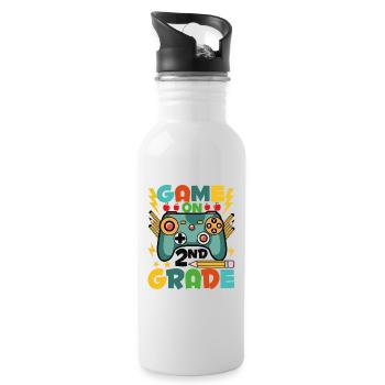 Game on the 2nd grade - Water bottle with straw - white - Right