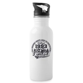 1993 - Trinkflasche mit integriertem Trinkhalm - Weiß - Rechts