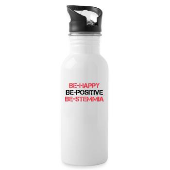 Geschenkideen für lustige Details - Trinkflasche mit integriertem Trinkhalm - Weiß - Rechts