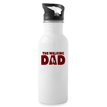The Walking Father - Water bottle with straw - white - Right