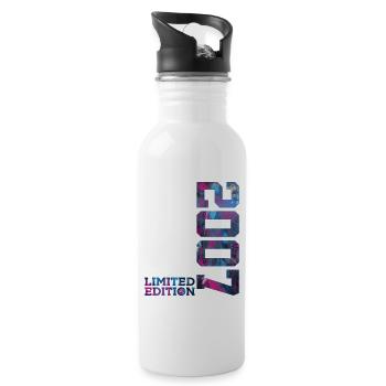 19E ANNIVERSAIRE 19 ANS ÉDITION LIMITÉE 2007 - Gourde avec paille intégrée - blanc - Droite