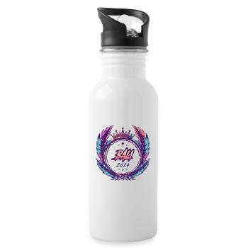 Bali 2024 Coat of Arms - Water bottle with straw - white - Right