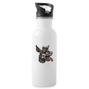 Donkey Comic Funny Party - Water bottle with straw - white - Right