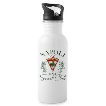 Italie Naples Femmes Italiennes - Gourde avec paille intégrée - blanc - Droite