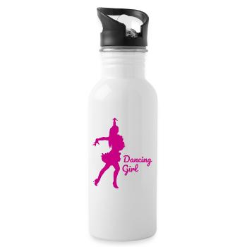 Dancing Tournament Dance Society Dance Latin Dance - Water bottle with straw - white - Right