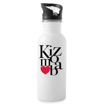 Kizomba Art - Kizomba Dance Shirt - Gourde avec paille intégrée - blanc - Droite
