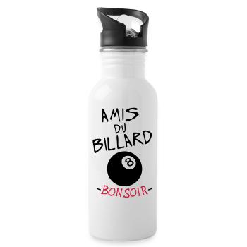 Zitat Freunden gute Nacht Billard 8 Ball Sport Humor - Trinkflasche mit integriertem Trinkhalm - Weiß - Rechts