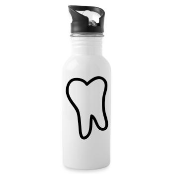 tooth - Gourde avec paille intégrée - blanc - Droite