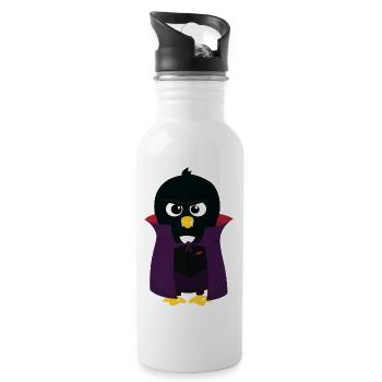 Penguin Vampire - Water bottle with straw - white - Right