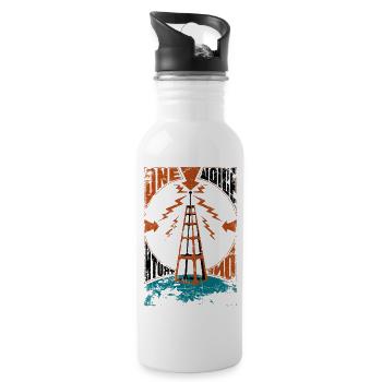 One Voice One Truth - Water bottle with straw - white - Right