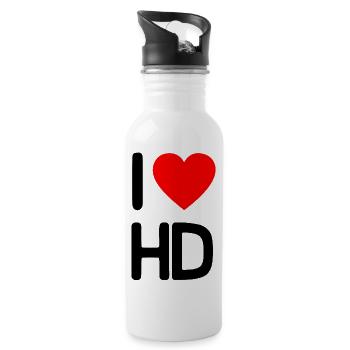 I love Heidelberg - Water bottle with straw - white - Right