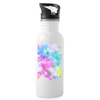 Colors - Water bottle with straw - white - Right