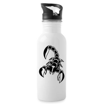 Scorpio - Water bottle with straw - white - Right