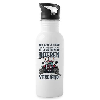 0505 CaseIH 1255, nix by hand - Water bottle with straw - white - Right