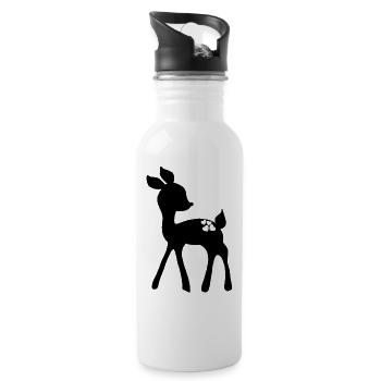 fawn - Water bottle with straw - white - Right