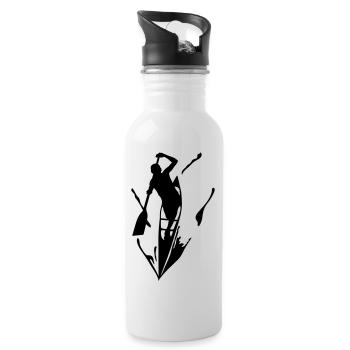 Canoe - Water bottle with straw - white - Right