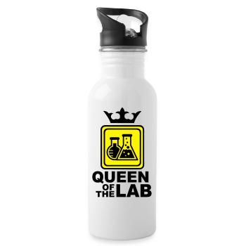 Queen of the Lab - Gourde avec paille intégrée - blanc - Droite