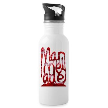 marmalade Strawberry - Water bottle with straw - white - Right