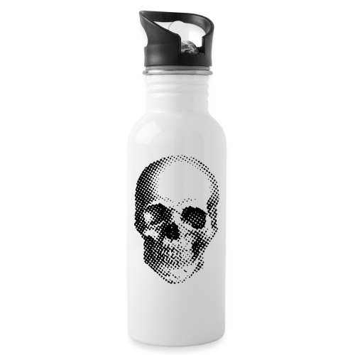 Skull & Bones No. 1 - schwarz/black - Trinkflasche mit integriertem Trinkhalm