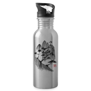 cliff - Trinkflasche mit integriertem Trinkhalm - Lightsilver - Rechts