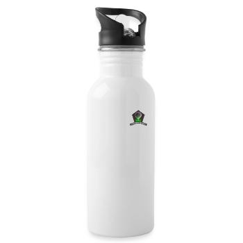 GolfEr Golfer - Trinkflasche mit integriertem Trinkhalm - Weiß - Rechts