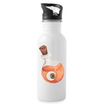 Chat, chat, animal, animal de compagnie, animal de compagnie, amour, cadeau, Ges - Gourde avec paille intégrée - blanc - Droite