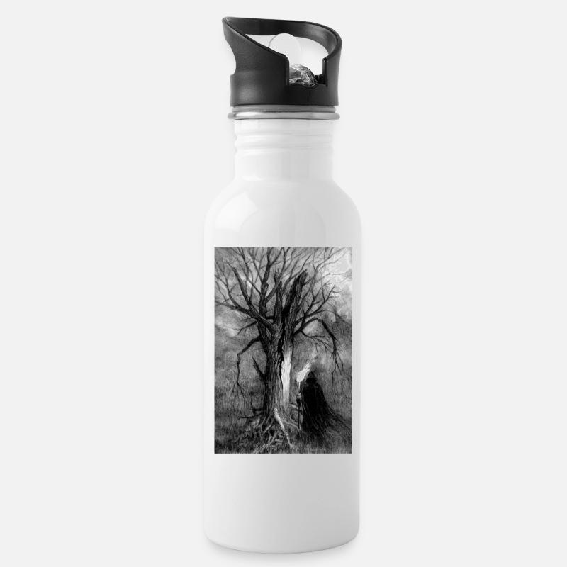 ARBRE - Gourde avec paille intégrée - blanc