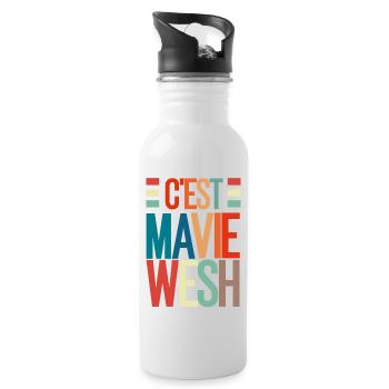 It's my wesh life - Water bottle with straw - white - Right