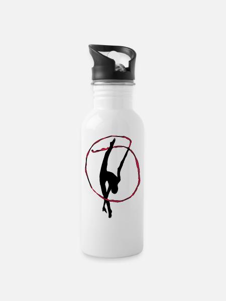 Gymnastique rythmique - Gourde avec paille intégrée - blanc
