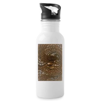 Collection Pattern - Trinkflasche mit integriertem Trinkhalm - Weiß - Rechts