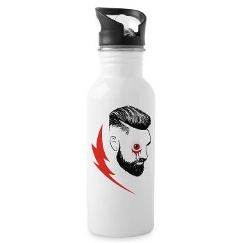 In a flash - Water bottle with straw - white - Right
