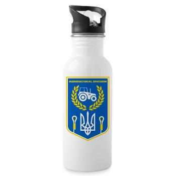 Agricultural Division - Water bottle with straw - white - Right