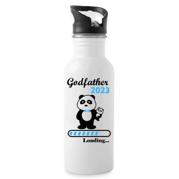 Sponsor in 2023, Pregnancy Announcement, Godfather - Water bottle with straw - white - Right