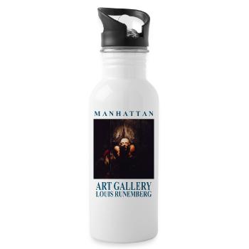 MANHATTAN ART GALLERY Louis RUNEMBERG © Adagp - Water bottle with straw - white - Right