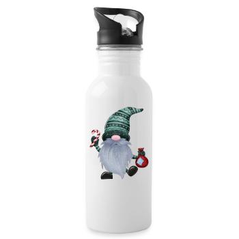 Wichtel love - Trinkflasche mit integriertem Trinkhalm - Weiß - Rechts