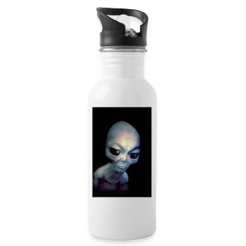 Alien - Water bottle with straw - white - Right