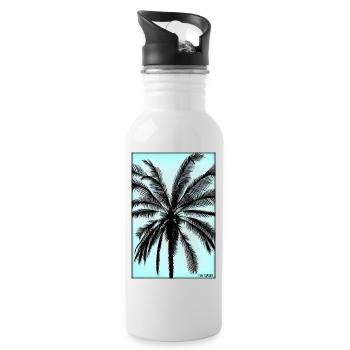 Palm Beach Holiday Summer Sun Sea Travel Holidays - Gourde avec paille intégrée - blanc - Droite
