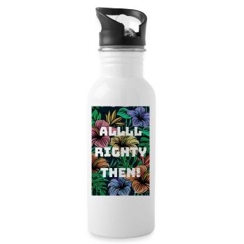 Très bien, alors - Gourde avec paille intégrée - blanc - Droite