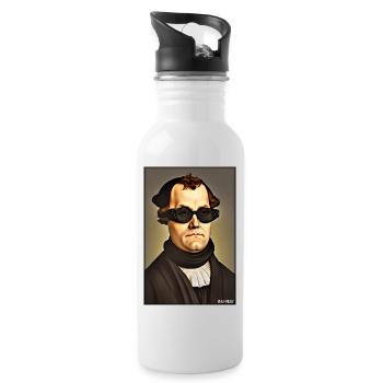 Martin Luther Sunglasses Religion Church - Gourde avec paille intégrée - blanc - Droite