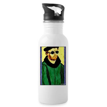 Martin Luther Sunglasses Religion Church - Gourde avec paille intégrée - blanc - Droite