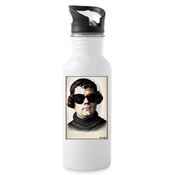 Martin Luther Sunglasses Religion Church - Gourde avec paille intégrée - blanc - Droite