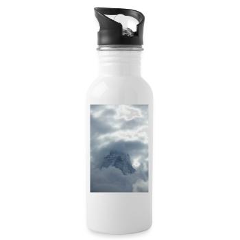 Matterhorn - Water bottle with straw - white - Right