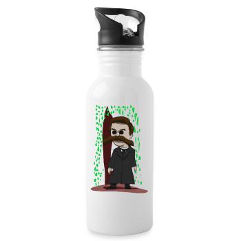 Nietzsche of - Water bottle with straw - white - Right