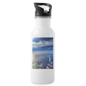 skyphotography 03 - Trinkflasche mit integriertem Trinkhalm - Weiß - Rechts
