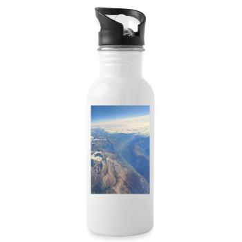skyphotography 12 - Trinkflasche mit integriertem Trinkhalm - Weiß - Rechts