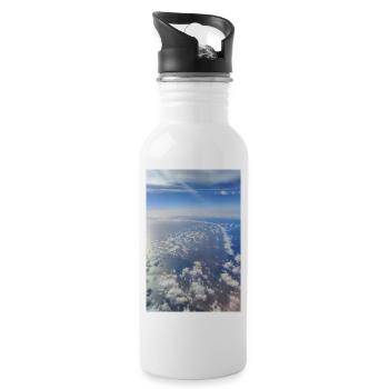 skyphotography 17 - Trinkflasche mit integriertem Trinkhalm - Weiß - Rechts