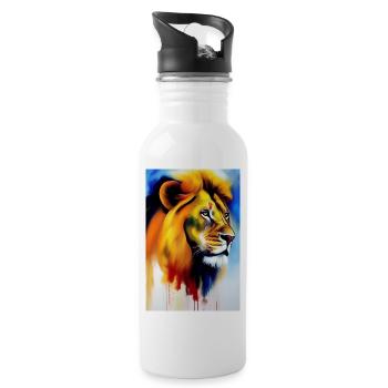 Le Roi Lion - Gourde avec paille intégrée - blanc - Droite